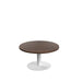 Contract Low Table Dark Walnut With White Leg 800Mm 