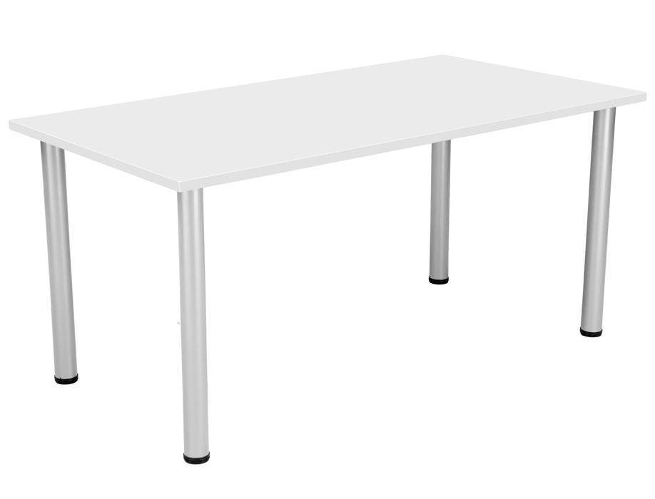 One Fraction Plus Rectangular Meeting Table 1680 White 