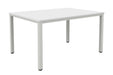 Fraction Infinity Meeting Table 140 X 80 White Silver Legs