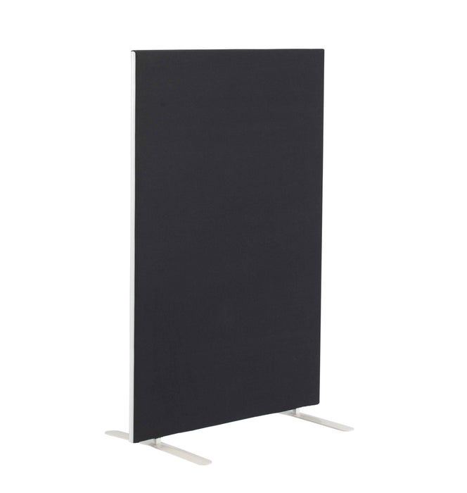 Magnum Straight Upholstered Floor Standing Screen 1200 (W) X 1600 (H) Black 