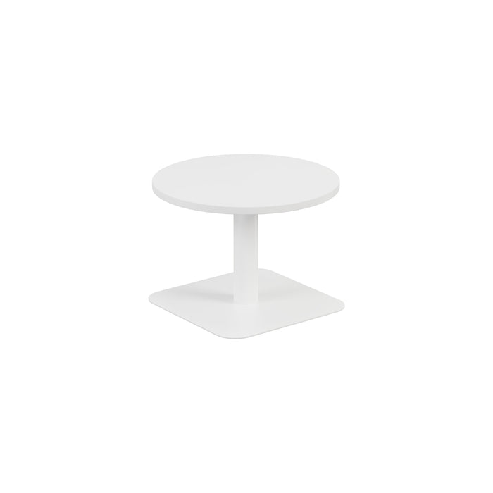 Contract Low Table White With White Leg 600Mm 