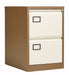 Bisley 2 Drawer Contract Steel Filing Cabinet Coffee Cream  