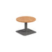 Contract Low Table Beech With Grey Leg 600Mm 