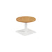 Contract Low Table Nova Oak With White Leg 600Mm 