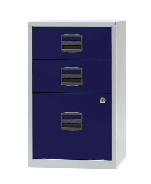 Bisley A4 Non Mobile Home Filer Grey And Blue  