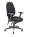 Maxi Ergo Office Chair With Lumbar Pump Black Folding Arms 