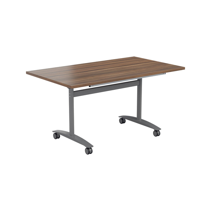 One Tilting Table With Silver Legs 1600 X 700 Nova Oak 