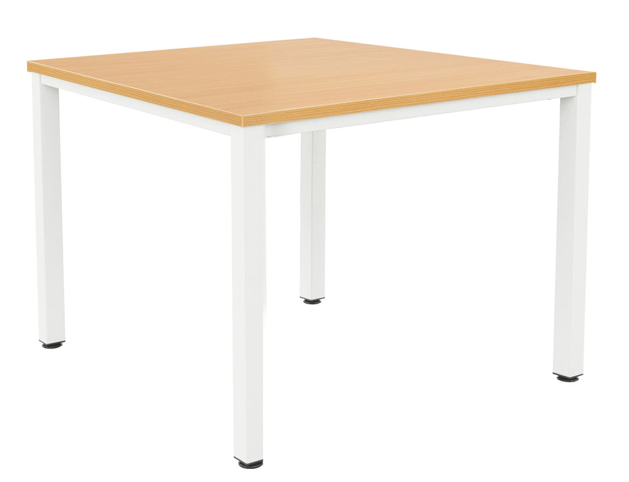 Fraction Infinity Meeting Table 140 X 140 Beech White Legs