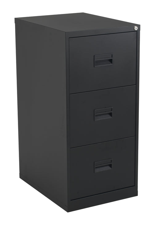 Talos Tc Steel 3 Drawer Filing Cabinet Black  
