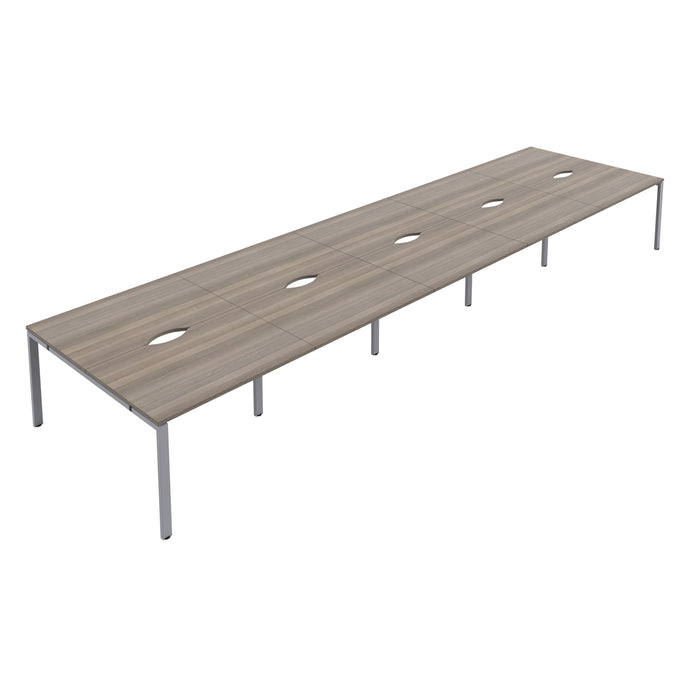 Cb 10 Person Bench With Cut Out 1400 X 800 Dark Walnut Black