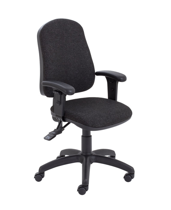 Calypso 2 Deluxe Plus Chair Black Pu Leather Fixed 