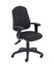 Calypso 2 Deluxe Plus Chair Black Pu Leather Fixed 