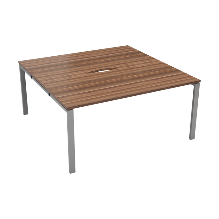 Cb 2 Person Bench With Cut Out 1400 X 800 Dark Walnut Silver