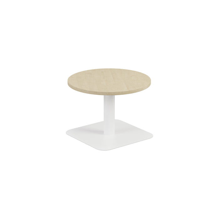 Contract Low Table Maple With White Leg 600Mm 