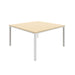 Fraction Infinity Meeting Table 140 X 140 Maple White Legs