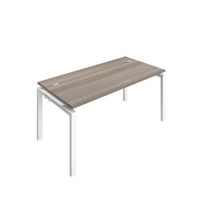 Telescopic 1 Person Grey Oak Bench Extension With Cable Port 1200 X 800 Black 