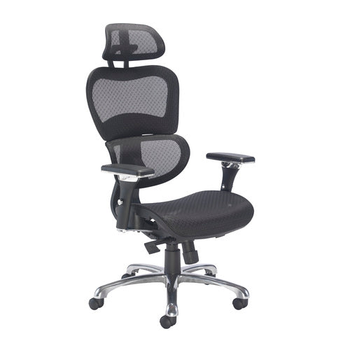 Chachi Black And Chrome Office Chair